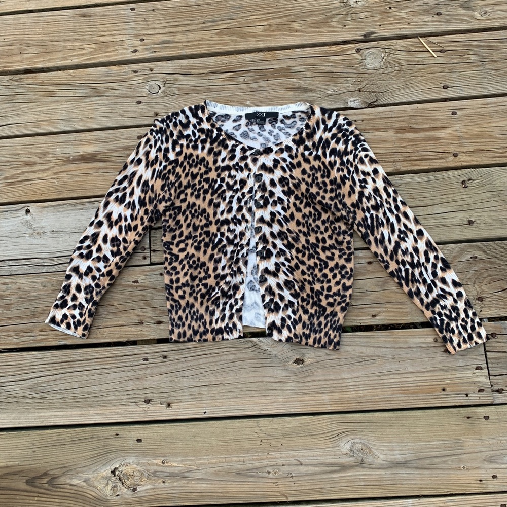 Cheetah Print Cardigan
